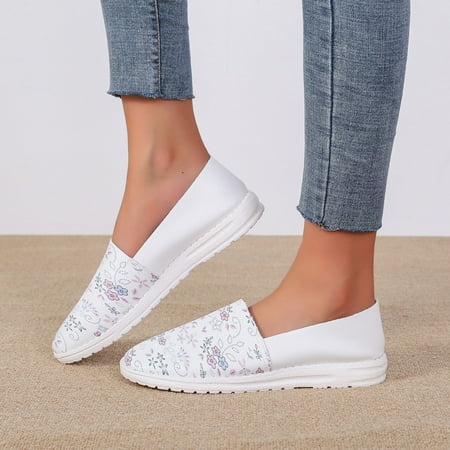 Eashery Water Shoes For Women Flip Flops Women Women Breathable Lace Up Shoes Heels Casual Shoes Unisex Lightweight Work Shoes Sporty Breathable Slip Work Trainers White 8.50
