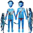 thumbnail image 2 of Disfraz de Cosplay de la película Jake Sully Neytiri, traje Zentai, monos para niños y niñas, el camino del agua, disfraz de Halloween xuanjing  unisex, 2 of 2