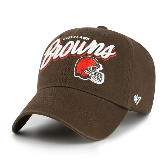 Women's '47  Brown Cleveland Browns Ariana Clean Up Adjustable Hat