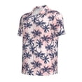 thumbnail image 4 of Wukai Tropics Palm Trees Men’s Polo Shirts,Quick-Dry Athletic Shirt,Classic Fit Shirts-, 4 of 8