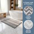 thumbnail image 3 of Unique Bargains Ultra Soft Non Slip Machine Washable Chenille Bath Mat Grey 24" x 16", 3 of 7