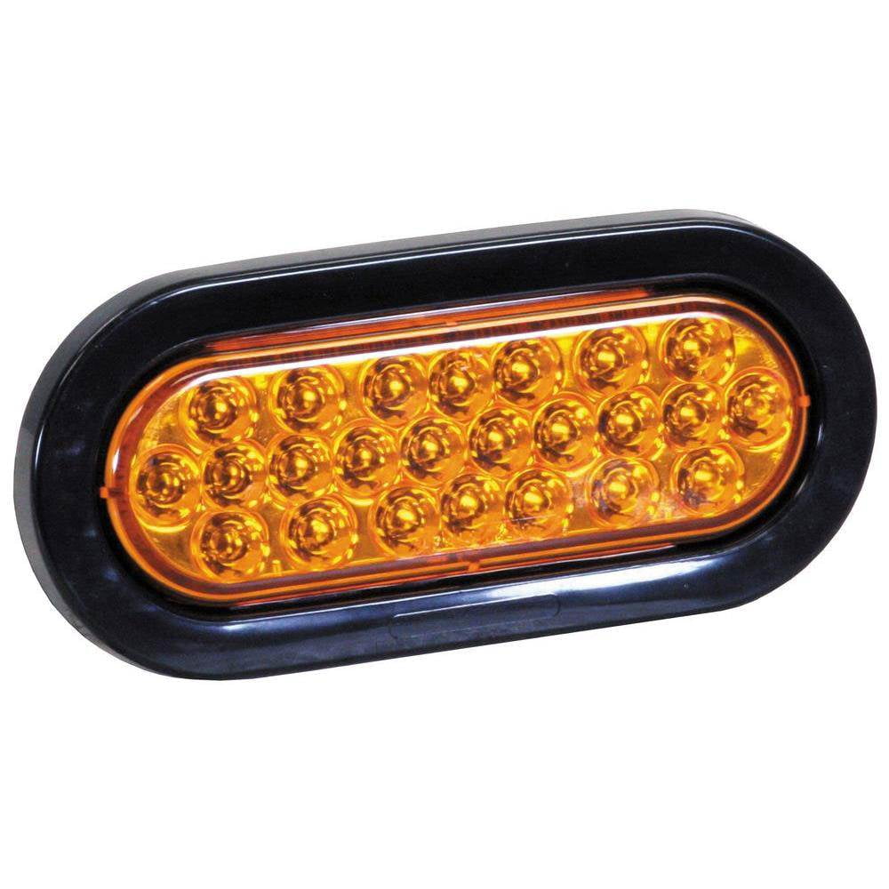Buyers SL65AO 6 Inch Oval LED Recessed Water & Dust Resistant Amber Strobe Light