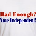 thumbnail image 3 of CafePress - Vote Independent Fitted T Shirt - Fitted T-Shirt, Vintage Fit Soft Cotton Tee, 3 of 4