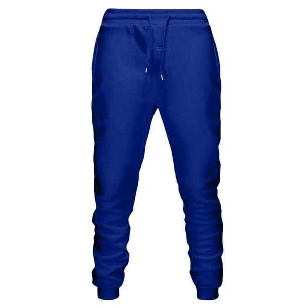 Pantalones deportivos de longitud completa para hombre, de moda, de color liso, informales, deportivos y de fitness, con cordón ajustable.