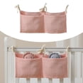 thumbnail image 2 of TIELUTT Bedside Hanging Bags Milk Bottle Bib Storage Bag Crib Organizer Bag Baby Nappy Bag Dormitory Bed Bunk Rice Jar Glass Snack Containers Storage Container Big Storage Food Storage Containers Larg, 2 of 6
