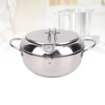 thumbnail image 4 of Stainless Frying Pot 3.2L Double Ear 201 Stainless Steel Deep Fryer Pot with Oil Drip Drainer Rack  for Tempura, 4 of 7