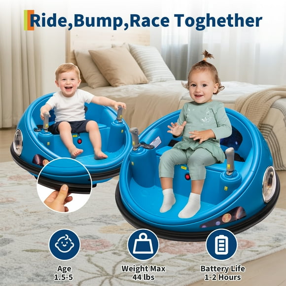 AKDSteel 12V Kids Ride On Electric Bumper Car, 360° Spinning Ride On Car with Remote