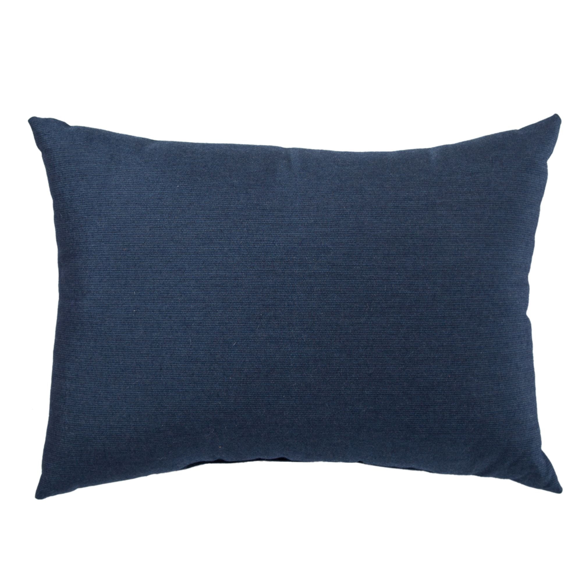 18" Navy Blue Solid Outdoor Patio Rectangular Throw Pillow Walmart