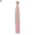 thumbnail image 3 of AYYUFE Gradient Long Straight Wig Synthetic Hair Extension for DIY BJD Doll, 3 of 6