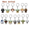 thumbnail image 2 of 27 estilos Llaveros FUNKO Star-wars Baby Yoda Llavero Juguete Boba Feit ig-11 el Mandaloriano Darth Vader Stromtrooper Llaveros, 2 of 6
