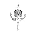 thumbnail image 1 of Waterproof Thai Style Queen Memorial Temporary Tattoo Sticker | Large Arm Body Art Decal for Events, Festivals & Cosplay, Easy Application & Removal, 1 of 8