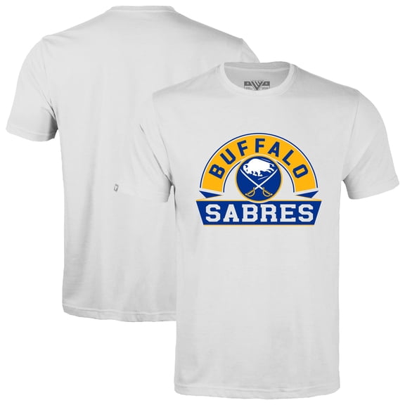 Men's Levelwear White Buffalo Sabres Richmond Banner Arch T-Shirt