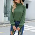 thumbnail image 4 of Vedolay Womens 2023 Sweaters Womens Sweater 2023 Long Sleeve Ribbed Knit Loose Oversized Pullover Sweaters,Green M, 4 of 5
