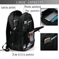 thumbnail image 4 of Balery Black Cobra Snake Mochila con carga USB para hombre y mujer - Mochila impermeable y antirrobo para laptop con puerto USB para viajes, trabajo, 4 of 7