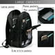 thumbnail image 4 of Fotbe Black Cobra Snake Mochila con Estampado y Puerto USB para Hombre y Mujer, Mochila Antirrobo, Mochila de Viaje, Mochila Escolar, Mochila Universitaria, 4 of 7