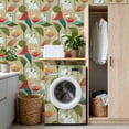 thumbnail image 4 of Boho Peel and Stick Wallpaper 17.7in x 9.8ft Whimsical Birds Snowdrop Flowers Retro Style Contact Paper Vinyl Self-Adhesive Removable Wall Paper for Bedroom Kitchen Cabinet Décor Renter Friendly, 4 of 8