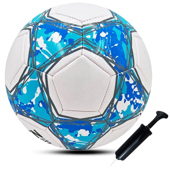 Balón de fútbol ABAJI tamaño 3 de cuero PU para entrenamiento con bomba