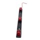 thumbnail image 3 of 1pc Red 9 LED ID Strip Marker Tail Black Stainless Steel Bracket for Truck Trailer Boat Identification Light, 3 of 4