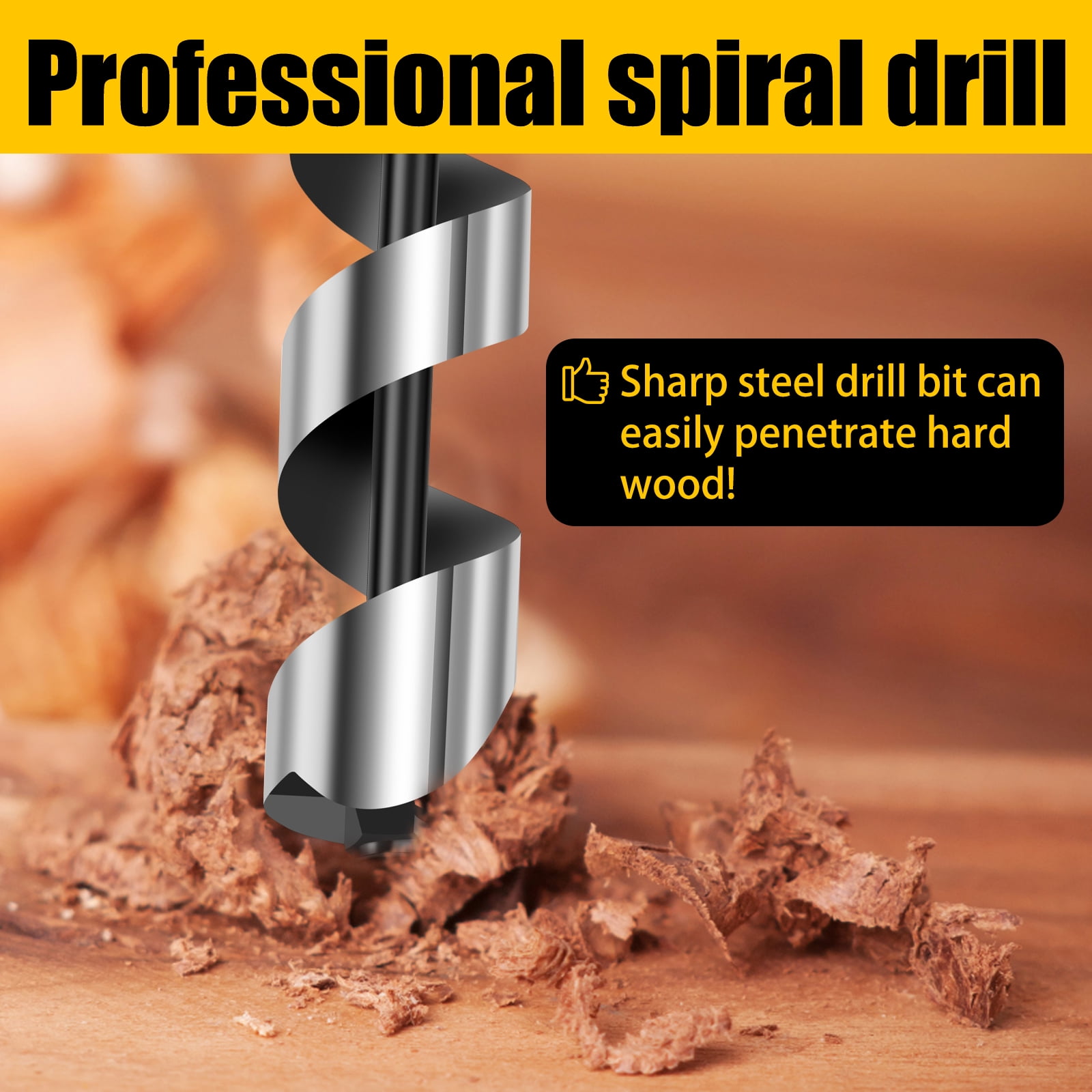 Hand Auger Wood Drill Portable Manual Auger Drill 10inch Scotch Eye Hand Wood Auger Drill Bit Manual Hole Maker Professional Outdoor Survival Gear for Camping Hiking
