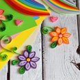 thumbnail image 5 of 120pcs Quilling Strips Paper 3/16"(5mm) 21" Origami Paper Quilling Strip for Art DIY Christmas, Green, 5 of 6