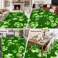 thumbnail image 6 of St. Patrick's Day Area Rugs Collection 5'x8', Spring Shamrock Leaves Polka Dots Dark Green Non Slip Indoor Rectangle Throw Runner Rug Floor Mat Carpet for Living Room Dining Table Bedroom Nursery, 6 of 9