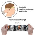 thumbnail image 6 of Qekee Four Running Horses Sports Sweatband, Workout Headband for Running, Exercise, Cycling Fit Head Circumference 19.6-22.4 inches, 6 of 9