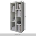thumbnail image 4 of Castle Place Simple 7-Cube Open Shelf Bookcase, Light Grey, 4 of 6