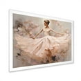 thumbnail image 3 of Designart "Minimalism Ballerina In Beige And Gold I" Ballet Picture Framed Wall Decor, 3 of 5