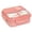 Pink, variant on Large Capacity Three Compartment Lunch Box with Tableware, Portable Sealed Meal Container for Workers, Microwave Safe And Leak-Proof Bento Box for Office And Travel, 1 Lunch Box