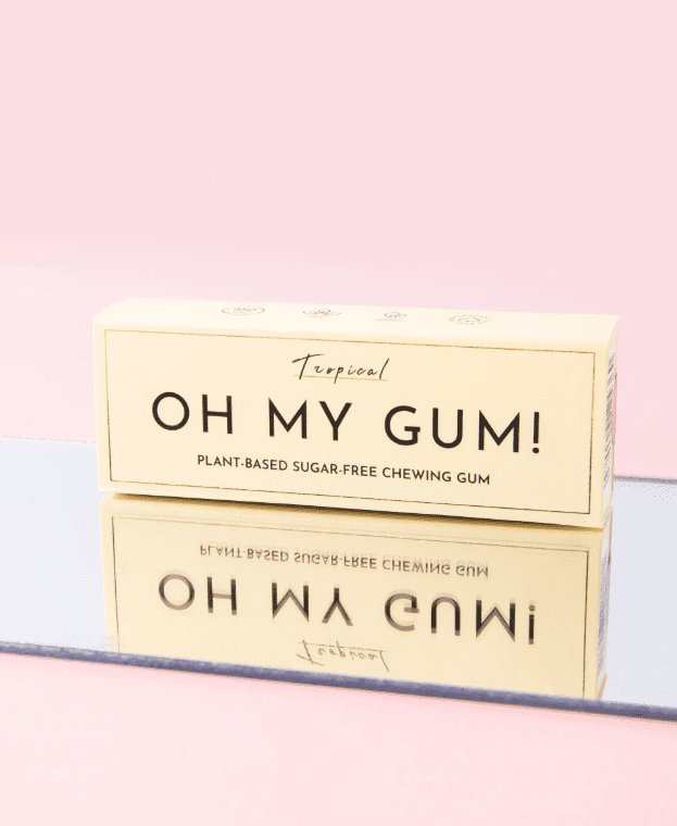Pack of 12 Oh My Gum Tropical Chewing Gum 10 Pc