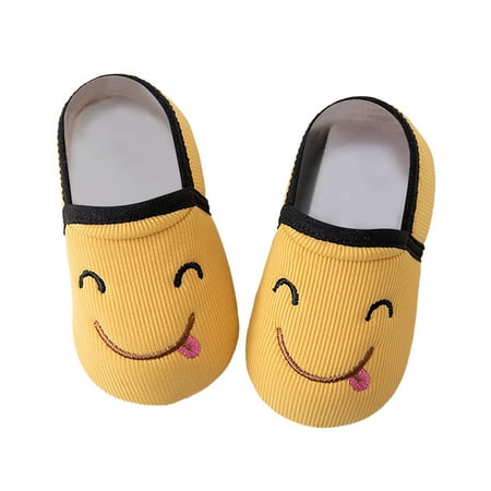

Boys Girls Socks Shoes Toddler Warm Floor Socks Non-Slip Prewalker Shoes Baby Daily Footwear Casual First Walking