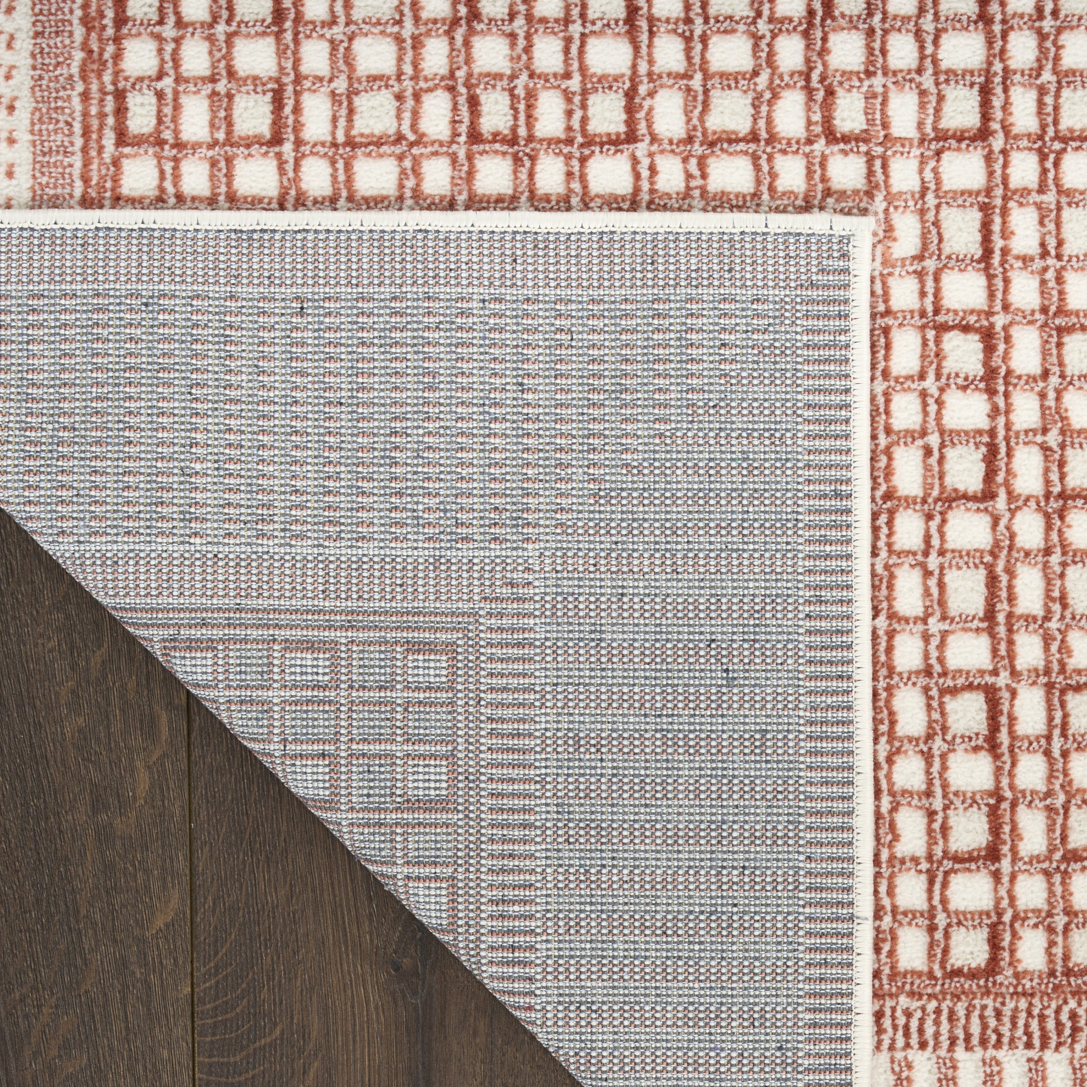 Nourison Nordic 2'2" x 7'6 Brick Ivory Modern Indoor Rug