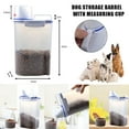 thumbnail image 2 of CAROOTU Pet Food Storage Container Airtight Dog Cats Foods Container with Measuring Cup Clear 2.5L, 2 of 6