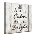 thumbnail image 2 of Ready2HangArt Christmas Silent Night Textual Canvas Wall Art, 2 of 4