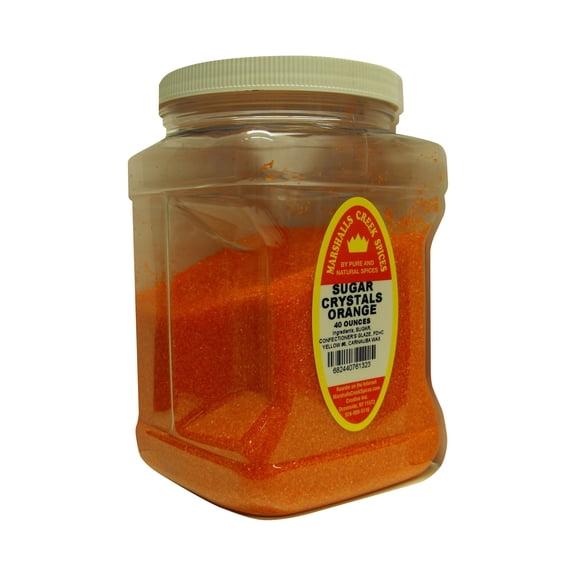 Family Size Marshalls Creek Spices Sugar Crystals Orange Seasoning, 40 Ounce