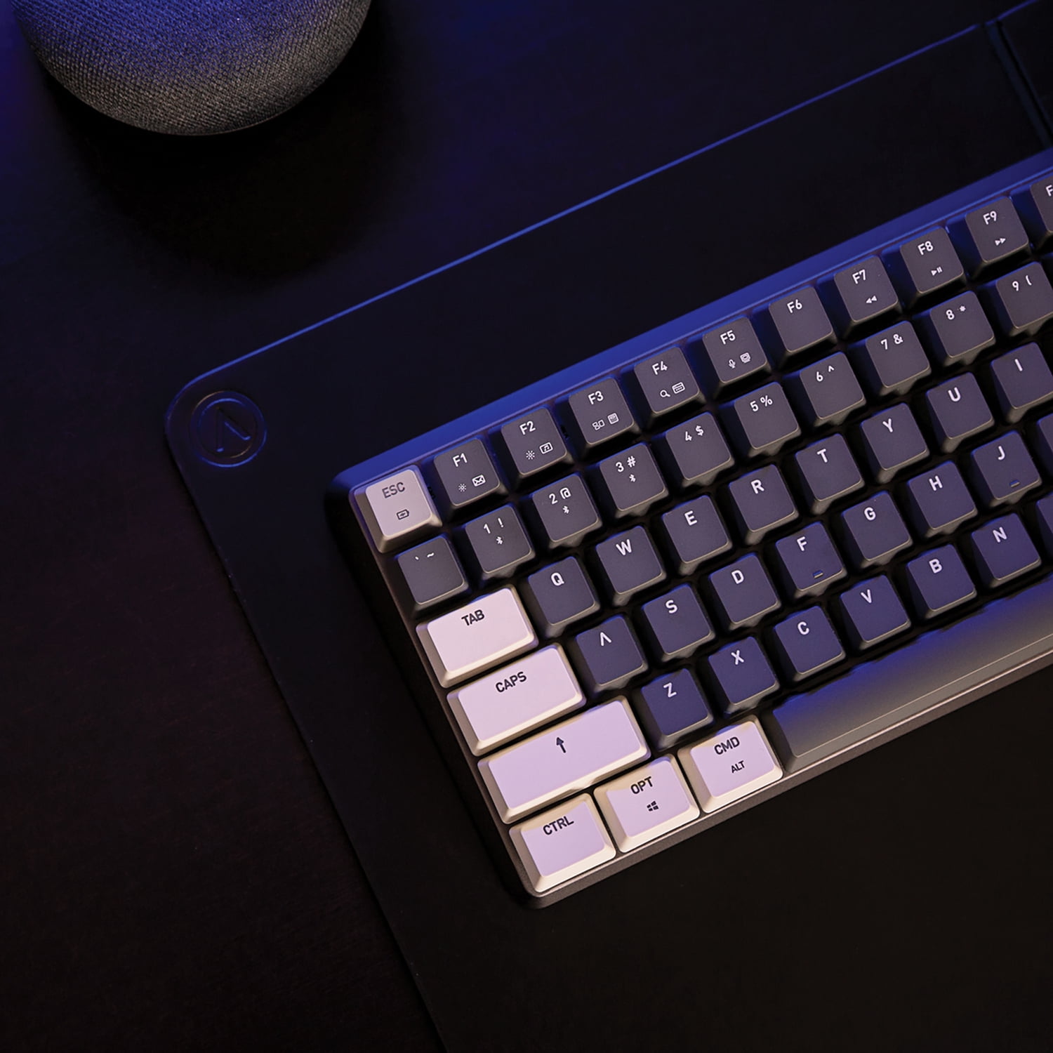 Azio Cascade Bluetooth and USB 75% Mechanical Computer Keyboard, Hot-Swappable Switches, Backlit, Galaxy Light, CRG2G104