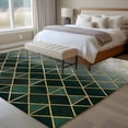 thumbnail image 4 of Sage Green Geometric Area Rugs 5'x7', Washable Small Throw Rugs for Laundry Room Playroom, Modern Abstract Gradient Marble Indoor Outdoor Rug Non-Slip Low Pile Carpet Runner Reversible Floor Mats, 4 of 8