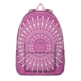 thumbnail image 1 of Boho Pattern Mandala School Backpack for Women, Sacred Ethnic Tribal Canvas Daypack with Symbolic Harmony Design, 1 of 5