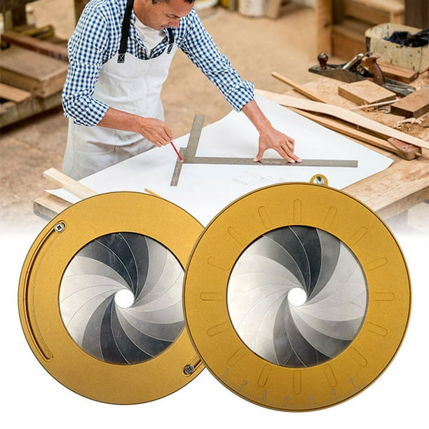 La herramienta de dibujo de acero inoxidable se puede ajustar a una variedad de especificaciones regla de círculo de dibujo giratoria circular regla de dibujo circular creativa LingWen 8390615297004