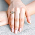 Auory Yellow Flower Rings for Women - Party Wear Silver Jewelry Gift ...
