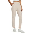 thumbnail image 2 of BALEAF Womens Business Casual Pants Stretch Travel Pants On Airplane with Zipper Pockets Dressy Slacks Golf Work Office Beige 3XL, 2 of 7