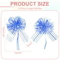 thumbnail image 2 of Large Gift Bow 7.5x5.9 Inch, 10 Pack  Pull Bows for Gift Wrapping Present Wedding Valentine's Day, Dark Blue, 2 of 7