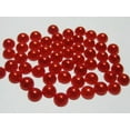 thumbnail image 4 of U8MO 1000 Red Flatback Half Pearl Bead 6mm Flat Back Scrapbook Craft, 4 of 4