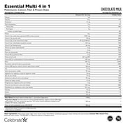 Celebrate Vitamins 4-in-1 Bariatric Multivitamin with Calcium Protein Shake, Chocolate, 20 oz. tub