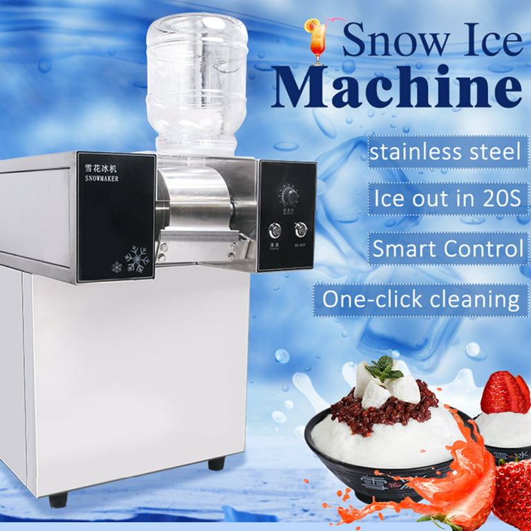 180kg/day Automatic Small Korean Bingsu Machine Snow Ice Maker Bingsu Ice  Crusher Snow Flake Ice Shaver Machine
