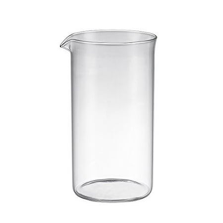 Bruntmor Universal Replacement beaker Spare Heat & Shock resistant Borosilicate Glass Carafe for French Press Coffee Maker, 8-cup, 34-ounce (Fits most Bodum's and all other 8 cup French Press that