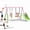 Pink+Green, variant on 3 in 1 Metal Swing Set Outdoor , SHINPT Toddler Swing Set for Backyard, Tall Swing Set with Slide, Saucer Swing Seat, Belt Swings Seat, Heavy Duty Swing Set for kids, Kids Playset Outdoor