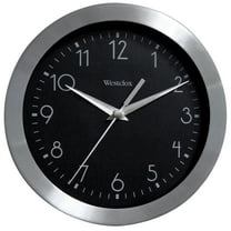 36001A- Westclox 9" Aluminum Wall Clock