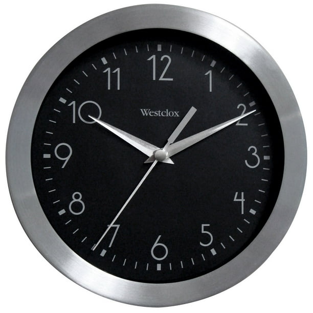 Westclox 9" Aluminum Wall Clock