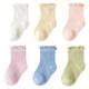 thumbnail image 1 of Laklulu 6 pares de calcetines de malla de verano para bebés, niños y niñas, calcetines para bebés y recién nacidos, 1 of 6